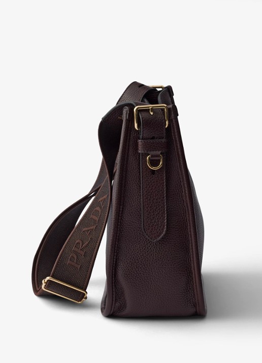 Prada Medium schoudertas van kalfsleer - detail 3 donkerbruin