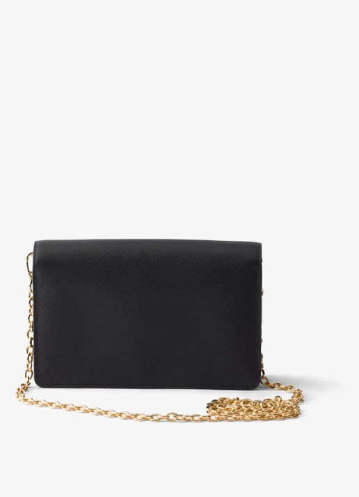 Prada Mini crossbodytas van kalfsleer - achterkant 4 zwart
