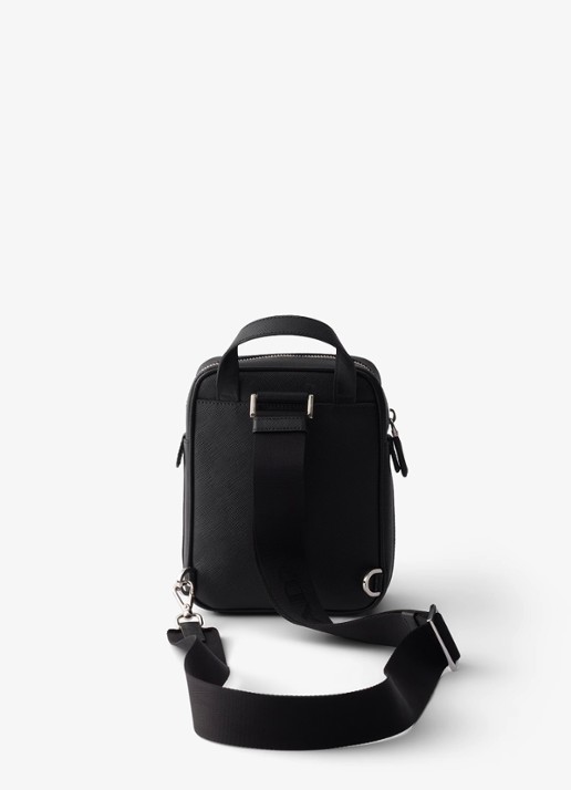 Prada Mini schoudertas van kalfsleer - achterkant 5 zwart