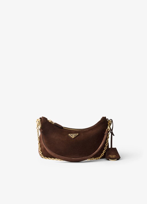 Prada Mini schoudertas van kalfssuède