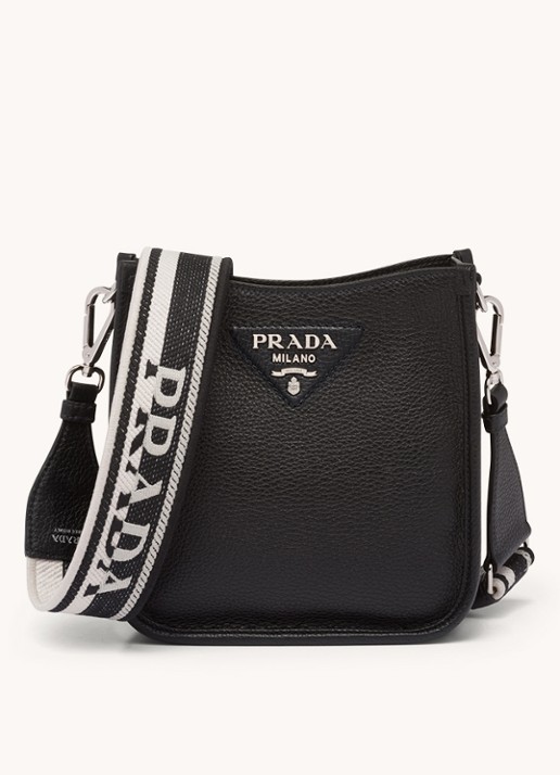 Prada Mini schoudertas van leer