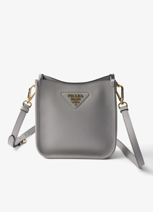 Prada Mini schoudertas van leer - detail 2 grijs