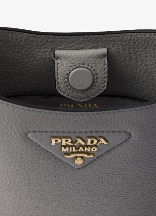 Prada Mini schoudertas van leer - detail 3 grijs