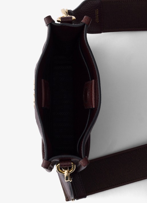 Prada Mini schoudertas van leer - detail 3 donkerbruin