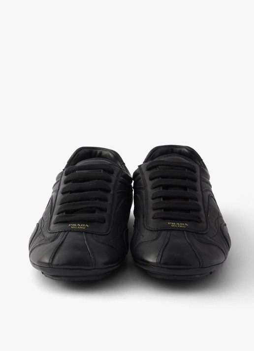 Prada Montecarlo Re-Edition 2005 sneaker van lamsleer - detail 5 zwart