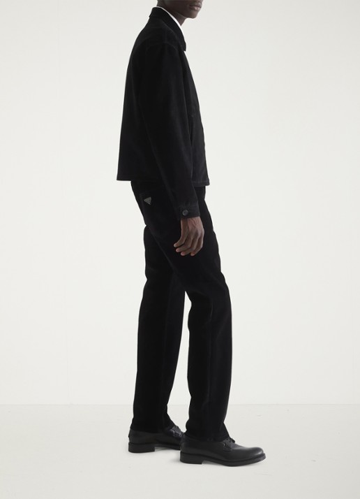 Prada Overshirt met logo en steekzakken - detail 5 zwart