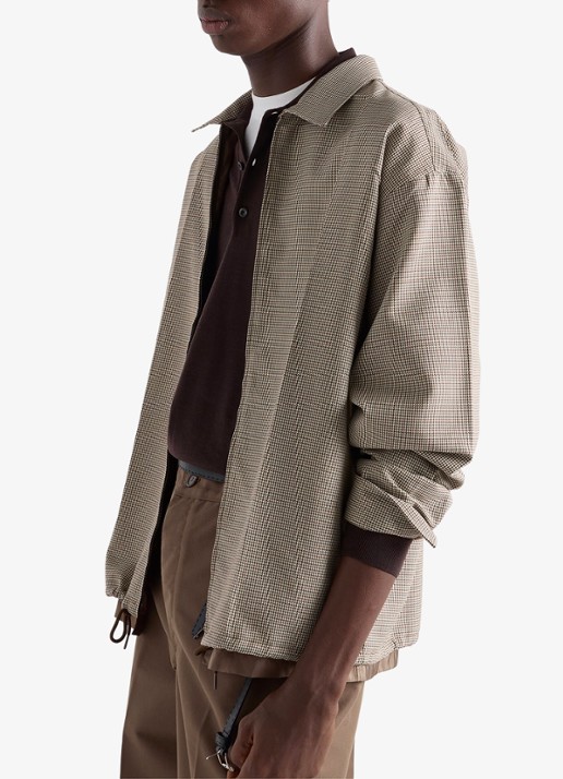 Prada Overshirt van scheerwol - detail 2 beige