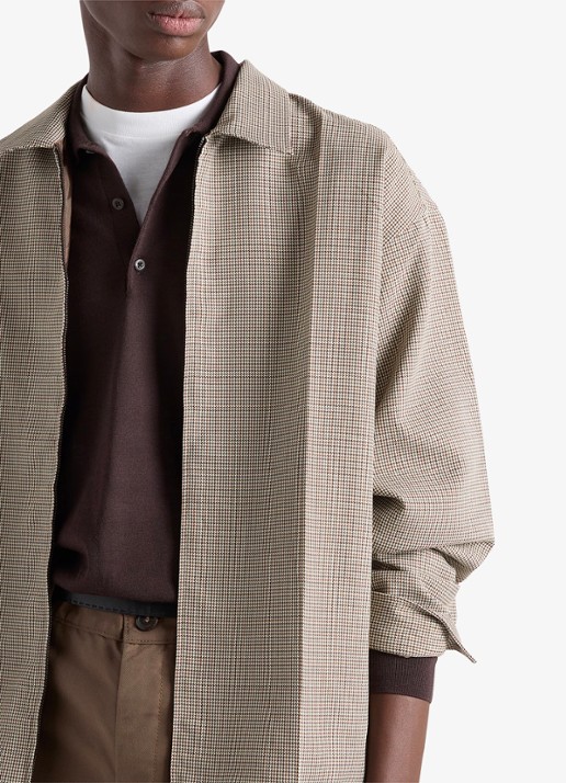 Prada Overshirt van scheerwol - detail 3 beige