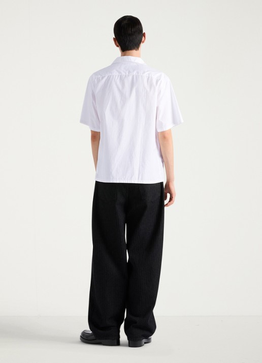 Prada Oversized fit overhemd met borstzak - achterkant 5 wit