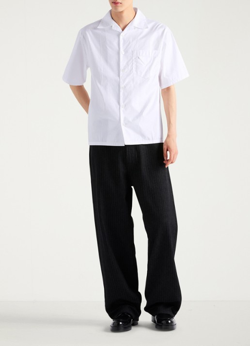 Prada Oversized fit overhemd met borstzak