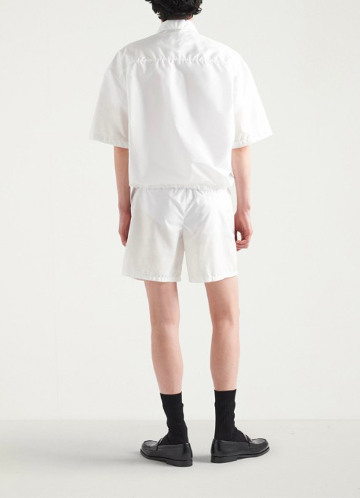 Prada Oversized fit overhemd met borstzakken - detail 3 wit