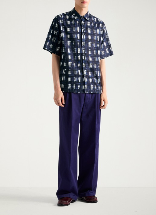 Prada Oversized fit overhemd met ruitdessin