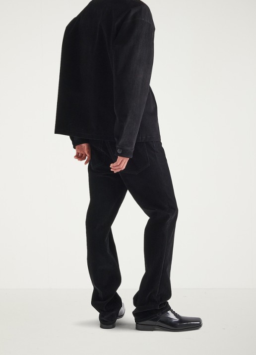 Prada Oversized fit overshirt met borstzak - detail 3 zwart