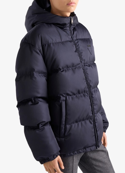 Prada Oversized puffer jack met donsvulling