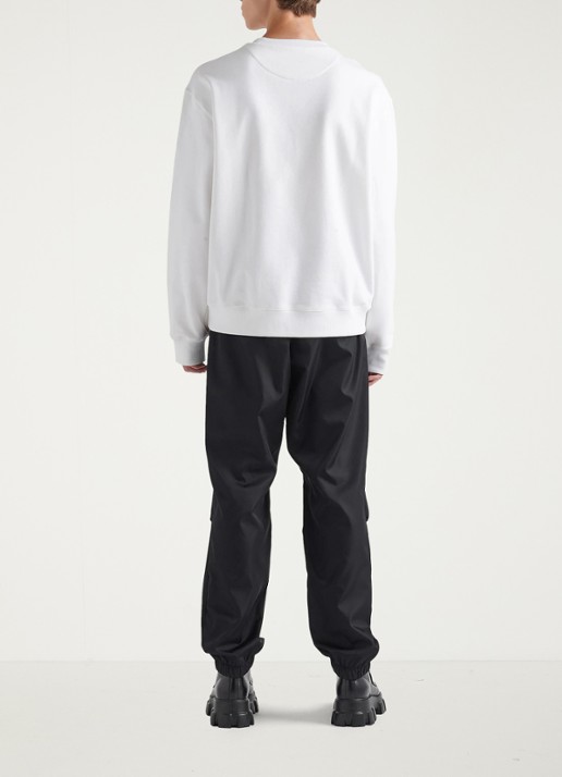 Prada Oversized sweater met logo - achterkant 3 wit