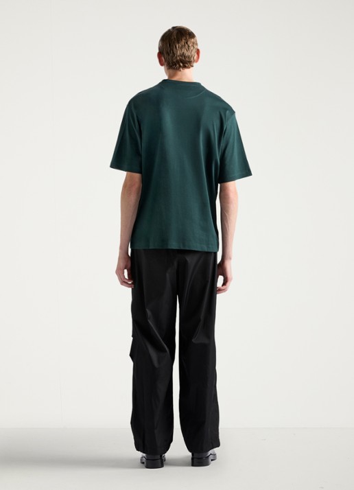 Prada Oversized T-shirt met logo - achterkant groen