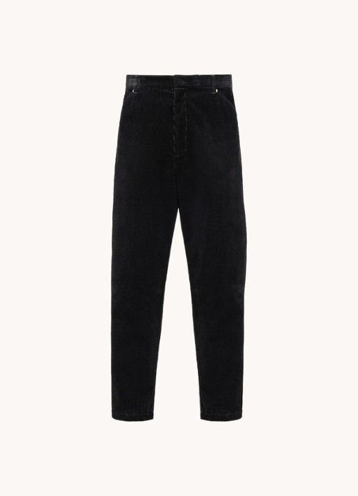 Prada Pantalon van corduroy - voorkant zwart