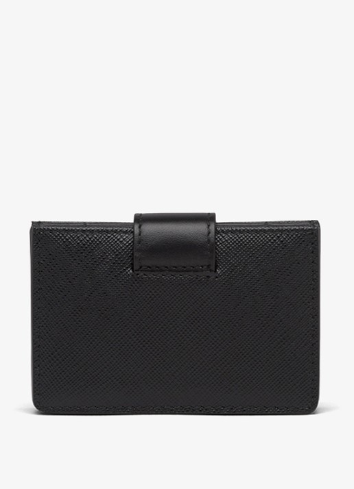 Prada Pasjeshouder van kalfsleer - detail 4 zwart
