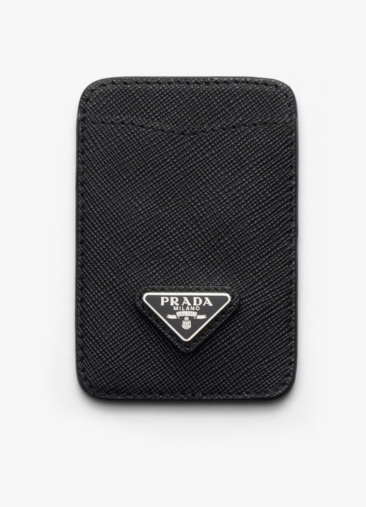 Prada Pasjeshouder van kalfsleer