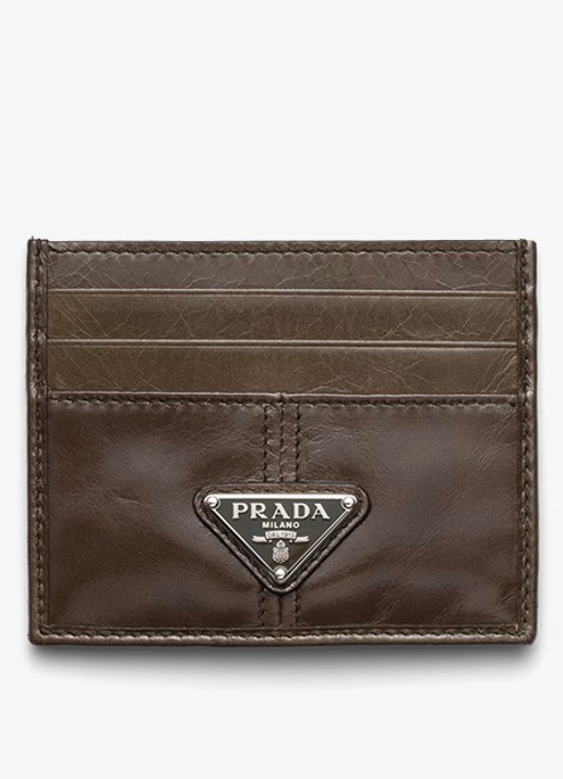 Prada Pasjeshouder van kalfsleer