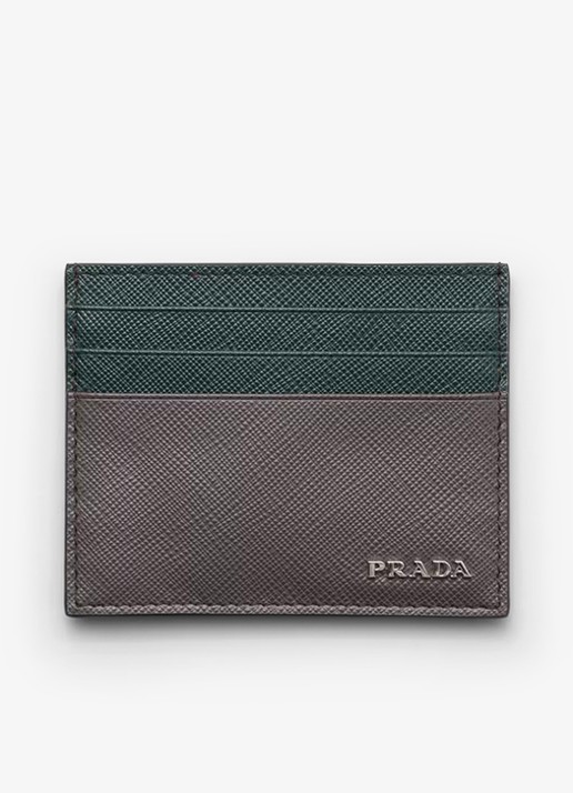 Prada Pasjeshouder van leer met logo