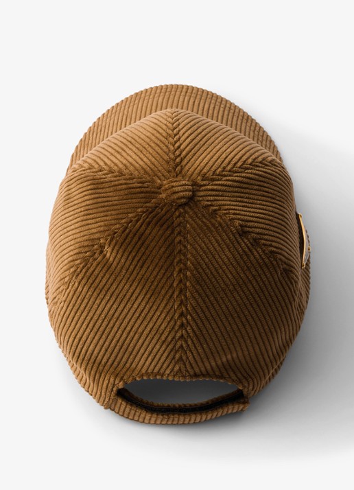 Prada Pet van corduroy - achterkant 3 bruin