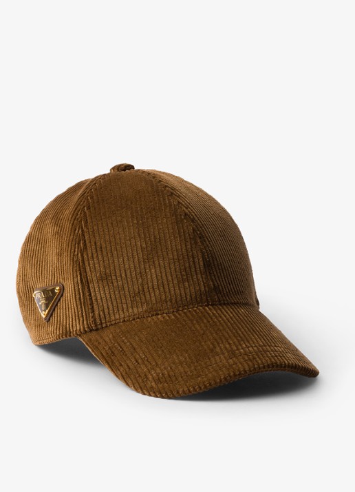 Prada Pet van corduroy - voorkant bruin