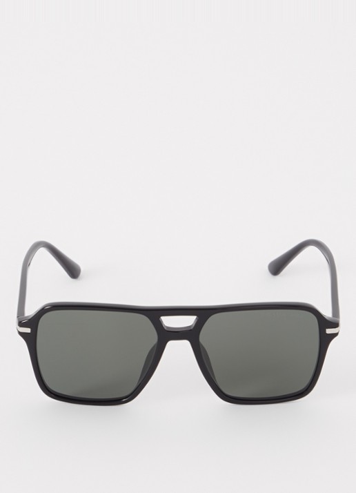 Prada Piloten zonnebril gepolariseerd PR20YS - detail 3 zwart