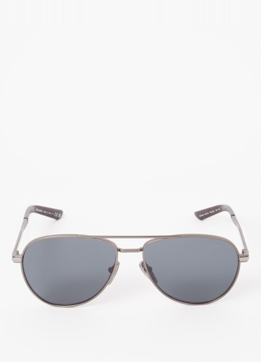 Prada Piloten zonnebril PRA54S - detail donkergrijs