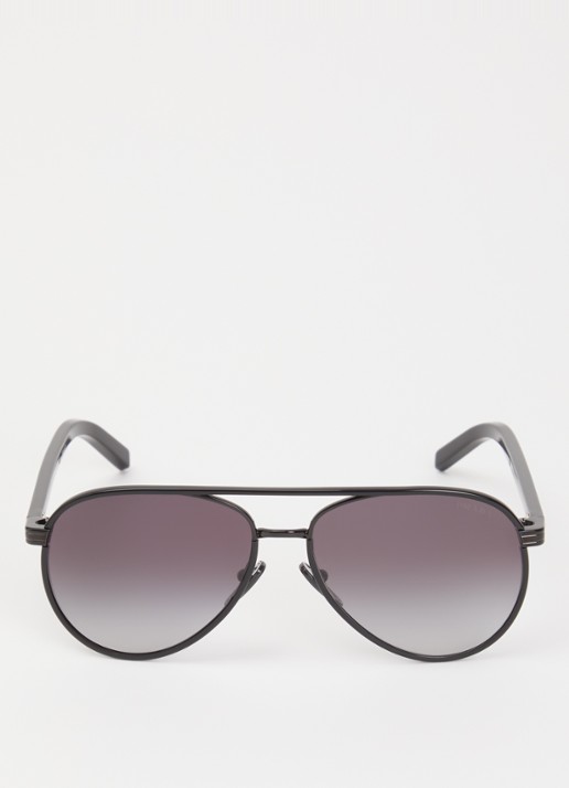 Prada Piloten zonnebril PRB57S - detail zwart