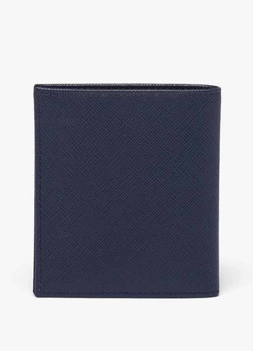 Prada Portemonnee van kalfsleer - achterkant 4 donkerblauw