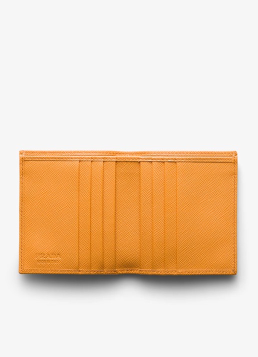 Prada Portemonnee van kalfsleer - voorkant 2 orange