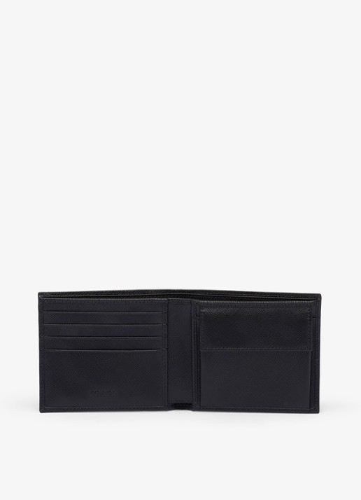 Prada Portemonnee van leer - voorkant 2 zwart
