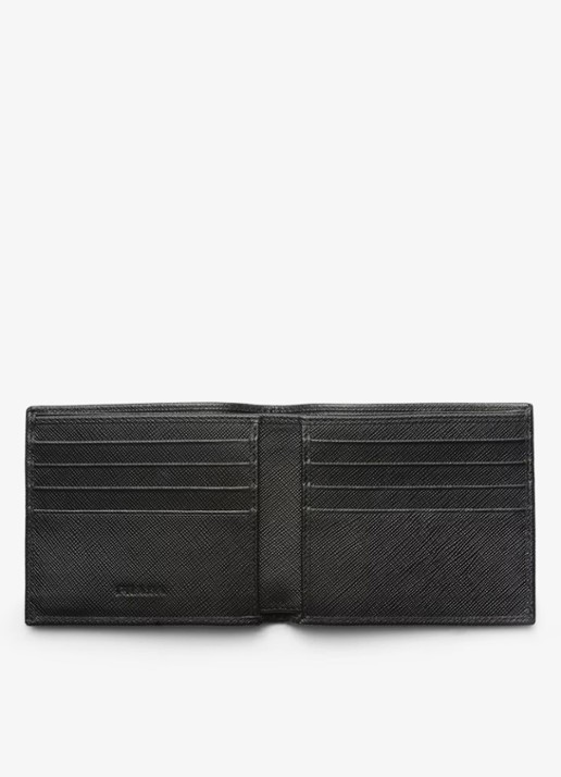 Prada Portemonnee van leer - detail 2 zwart