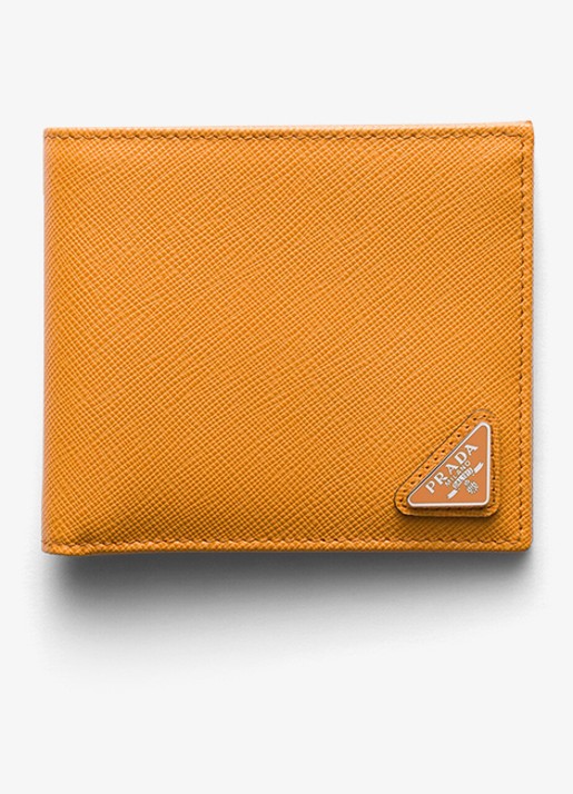 Prada Portemonnee van leer - voorkant orange