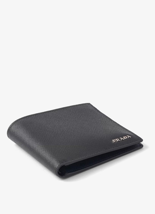 Prada Portemonnee van leer - detail zwart