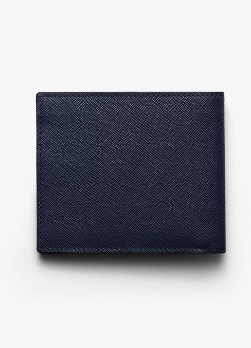 Prada Portemonnee van leer - achterkant donkerblauw