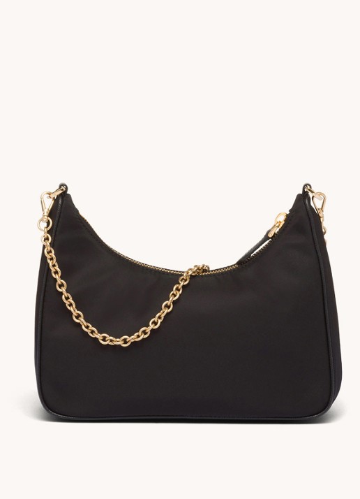 Prada Prada Re-Edition 2005 Re-Nylon crossbodytas met leren details - achterkant 4 goud