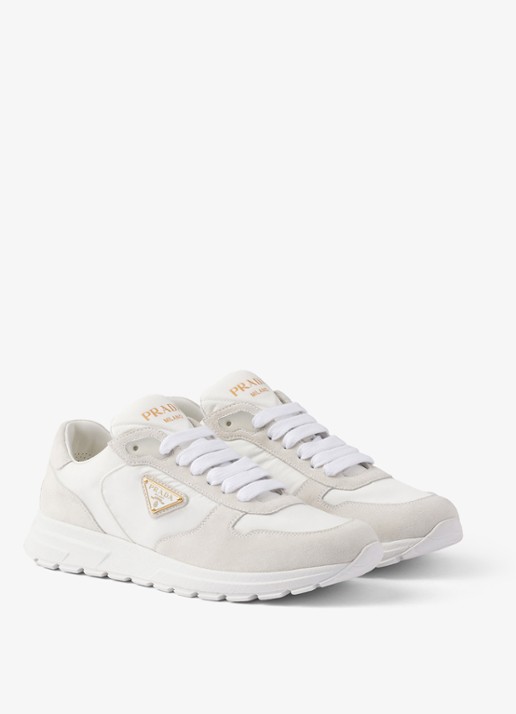 Prada Prax 2.0 Re-Nylon sneaker met suède details