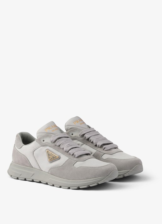 Prada Prax 2.0 Re-Nylon sneaker met suède details