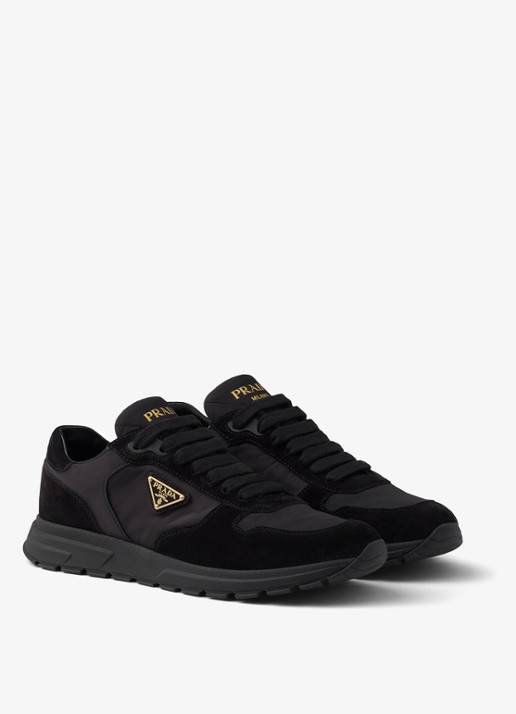 Prada Prax 2.0 Re-Nylon sneaker met suède details
