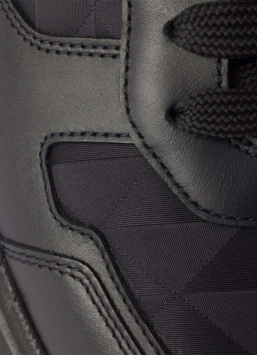 Prada Prax 2.0 Re-Nylon sneaker van kalfsleer - detail 5 zwart