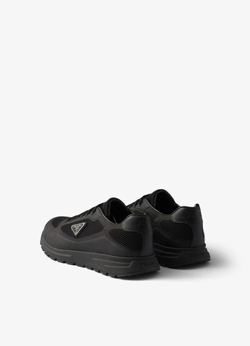 Prada Prax 2.0 sneaker met logo - achterkant 6 zwart