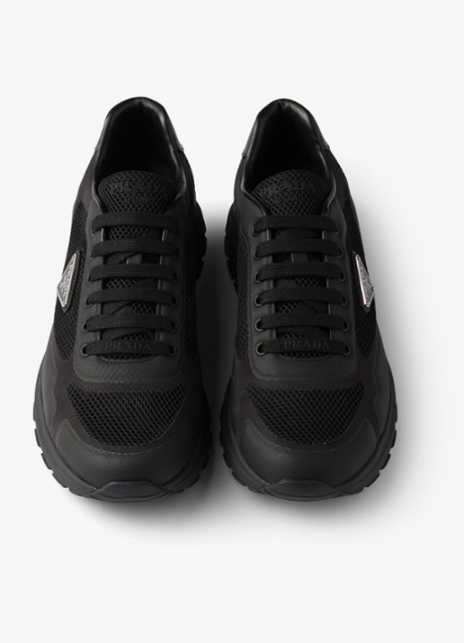 Prada Prax 2.0 sneaker met logo - detail 3 zwart