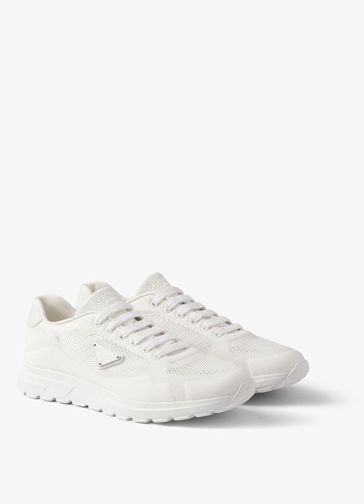 Prada Prax 2.0 sneaker met logo - voorkant 5 wit