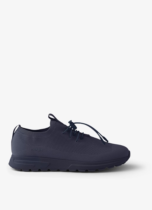Prada Prax sneaker met gebreid bovenwerk