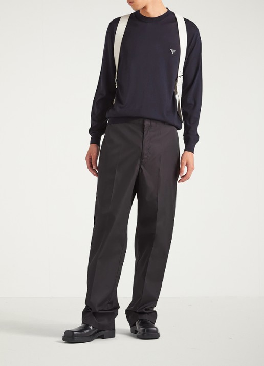 Prada Pullover van wol met logoborduring