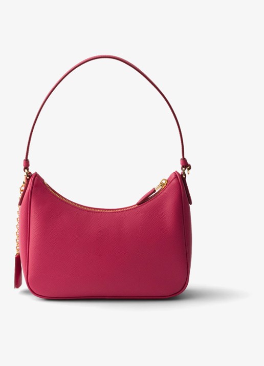 Prada Re-Edition 2005 Mini schoudertas van kalfsleer - achterkant roze