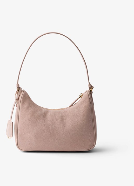 Prada Re-Edition 2005 Mini schoudertas van nubuck - achterkant 6 oudroze