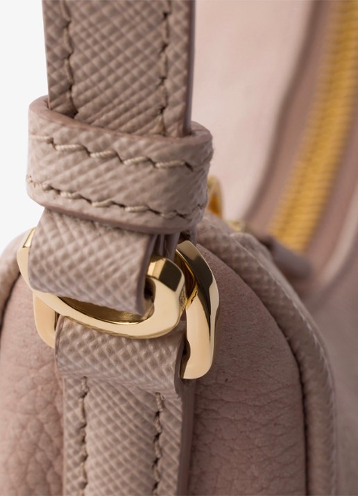 Prada Re-Edition 2005 Mini schoudertas van nubuck - detail 2 oudroze